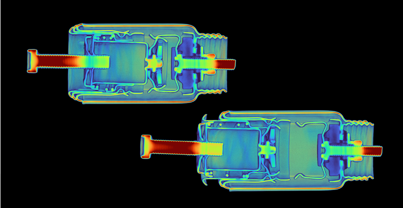 Two technicians professionally assembling a floor standing server rack on-site.